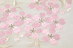桜満開刺繍の半衿