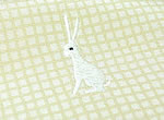 格子にうさぎ刺繍の半衿