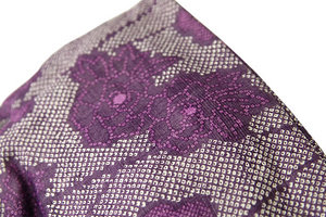 紫陽花の刺繍が入った2way巾着(白)