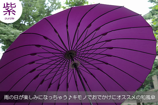 雨の日お出かけ用和傘(24本骨)