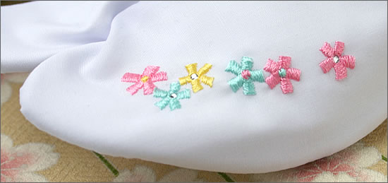 小花柄刺繍足袋