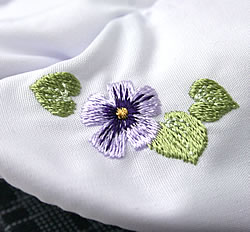 小花柄刺繍足袋